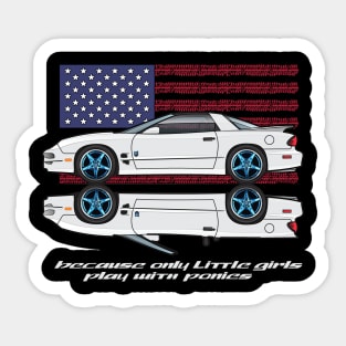 USA - Last of the breed-white combo Sticker